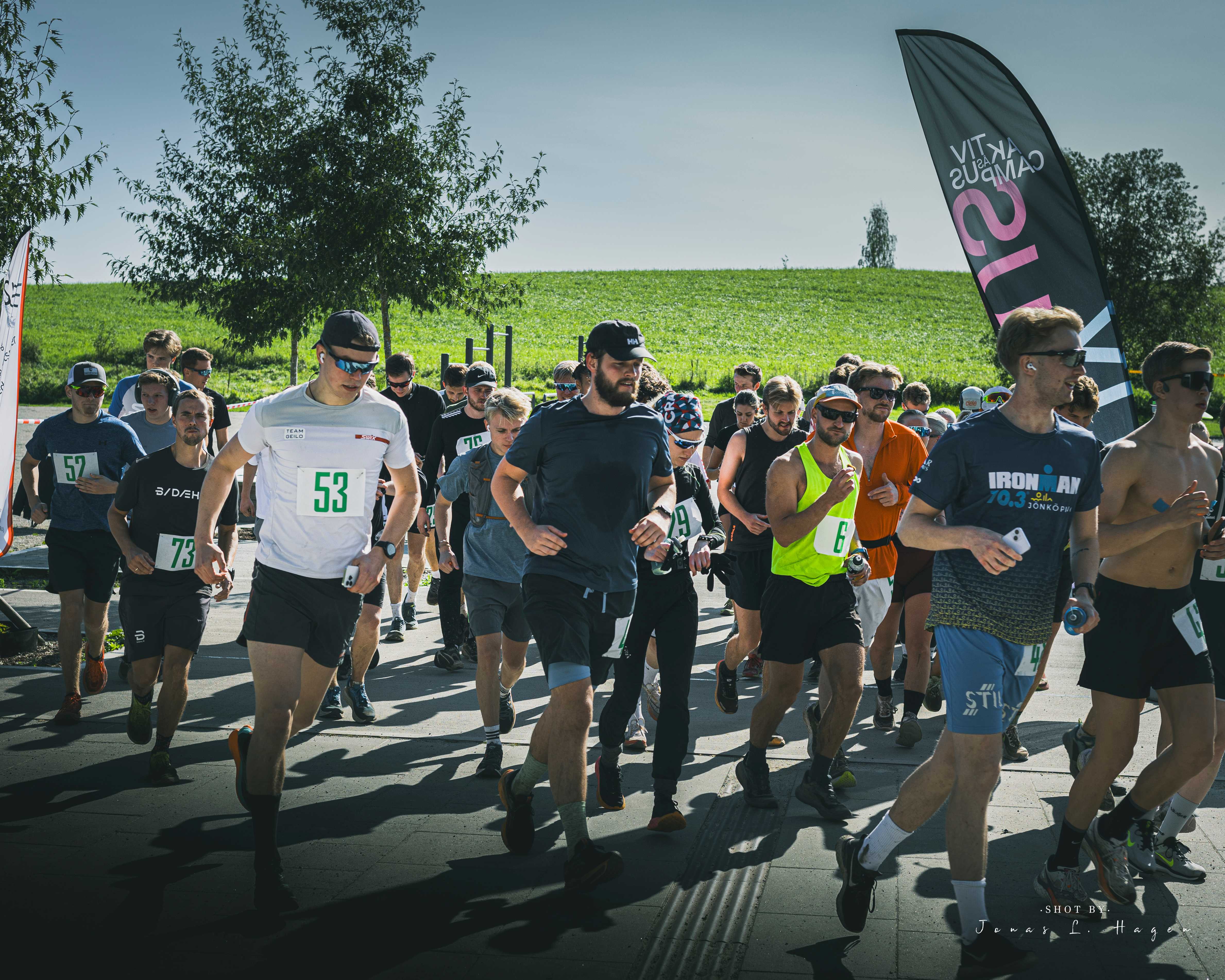 Runners at the start of the race