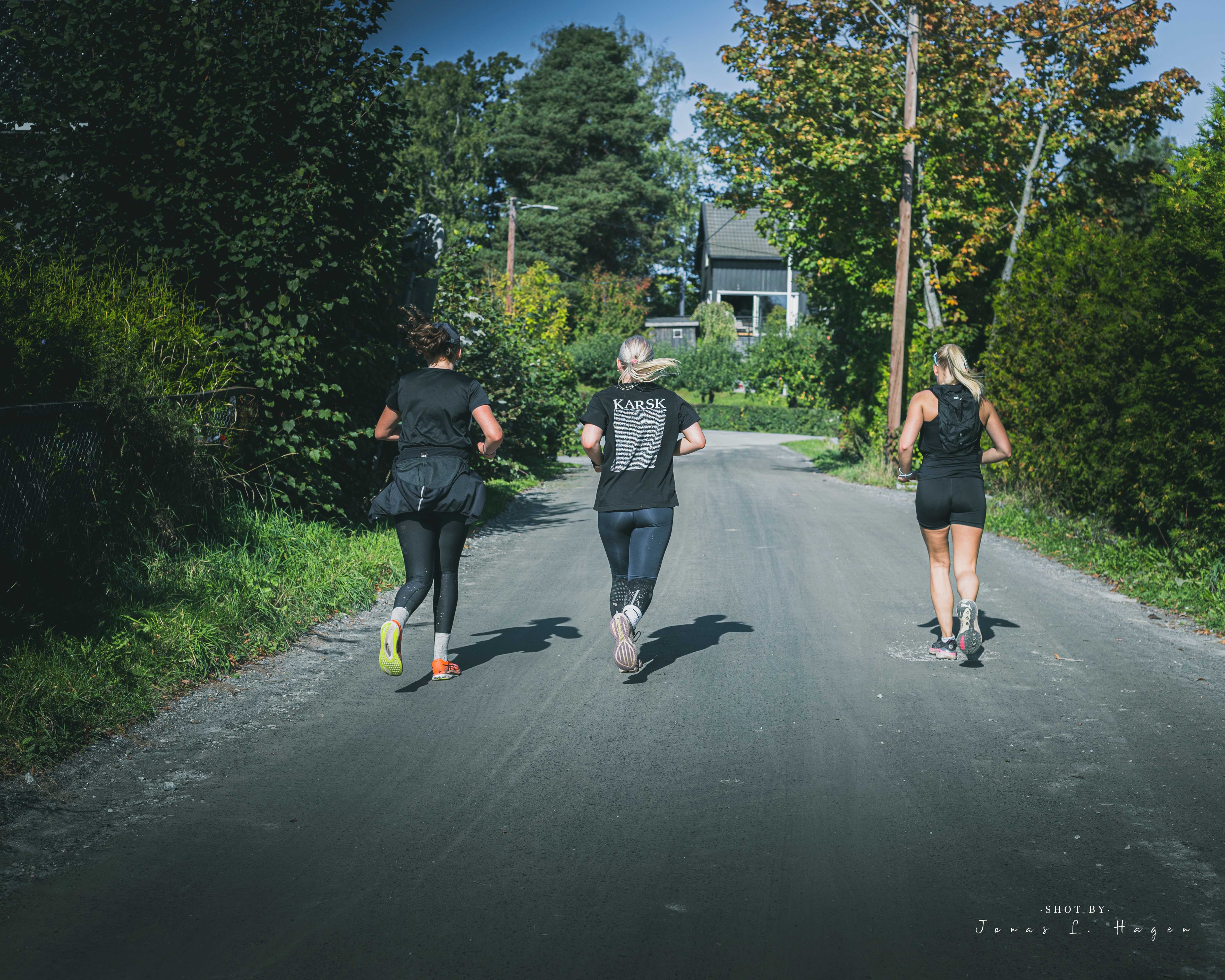 Runners on the course